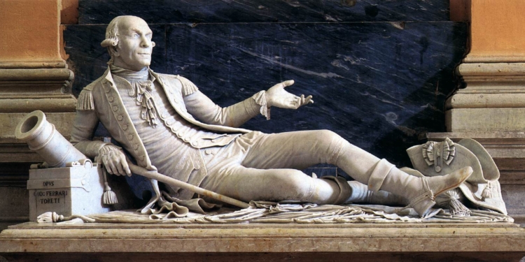 Monumento funerario Ammiraglio Angelo Emo nella Chiesa di San biagio (foto web gallery art)