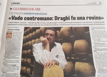La Verità 20/2/2021 intervista a Roberto Brazzale