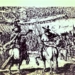 Dipinto delle truppe Estensi pronte a dar battaglia alla flotta Veneziana