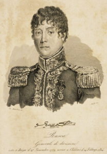 De Maurizio Felice. Ritratto del generale Rusca - Incisione. (ca.1840- foto web)