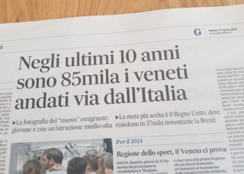 In dieci anni 85.000 veneti hanno lasciato la nostra Terra Veneta