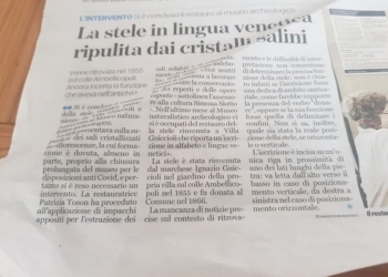 Vicenza, ripulita stele in lingua venetica