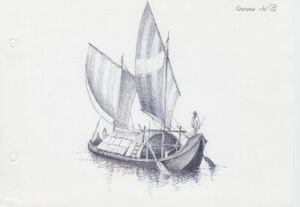 Rascona tipica imbarcazione del fiume Po (foto web)