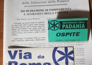 Venezia 15 settembre 1996, dichiarazione di indipendenza della Padania