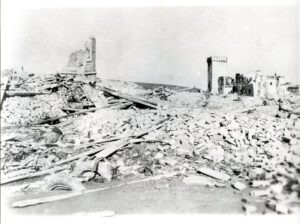 Bombardamento di Lusia del 20 aprile 1945 (foto web)