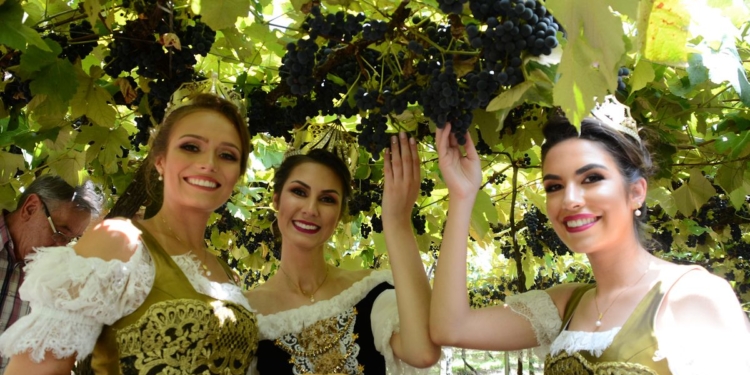 Festa da Uva a Caxias do Sul, Brasil: e ste tose le ne invita in lengoa veneta