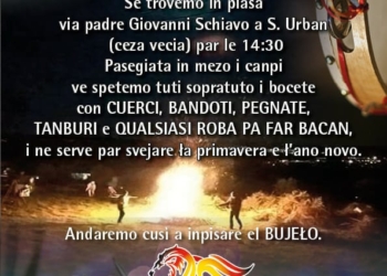 S. Urban de Montecio (Vi) – domenega 27 febraro 2021 m. v. festa granda par el 2022