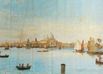 A Rovigo, Palazzo Roverella, una veduta del Bacino di San Marco di 22 metri !