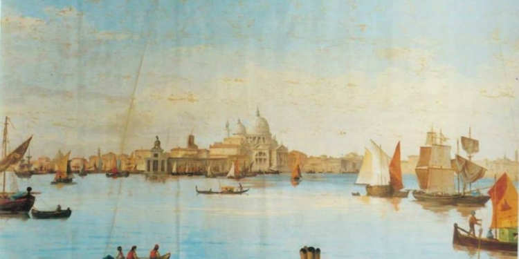 A Rovigo, Palazzo Roverella, una veduta del Bacino di San Marco di 22 metri !
