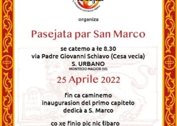 San Marco 2022 a Montecio M. (Vi) se fa festa par on capite£o dedicà a San Marco