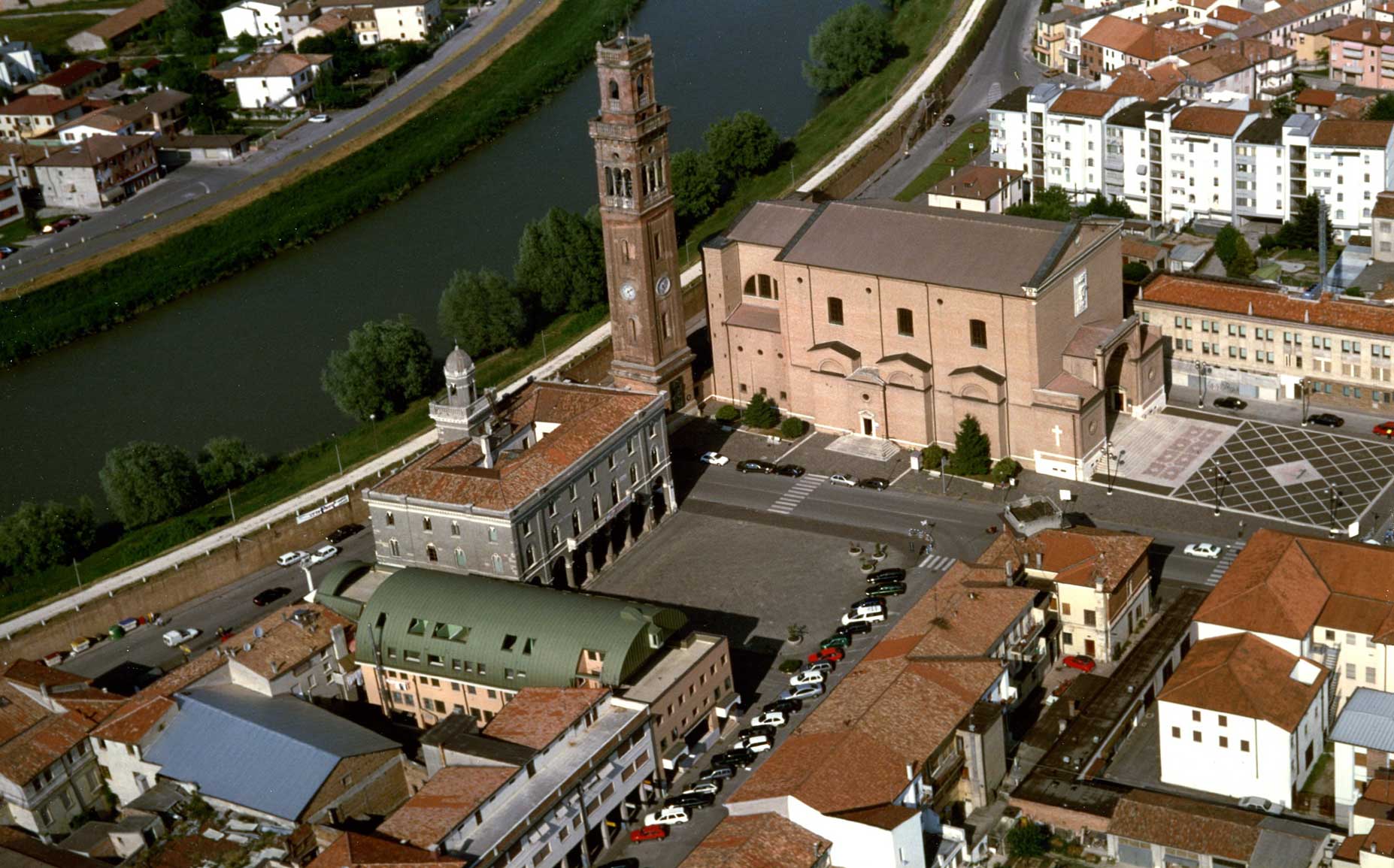 Veduta della città di Cavarzere (foto web)
