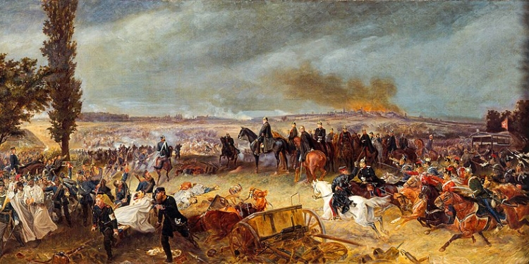 3 luglio 1866, battaglia di Sadowa decisiva per la cosiddetta III guerra di indipendenza