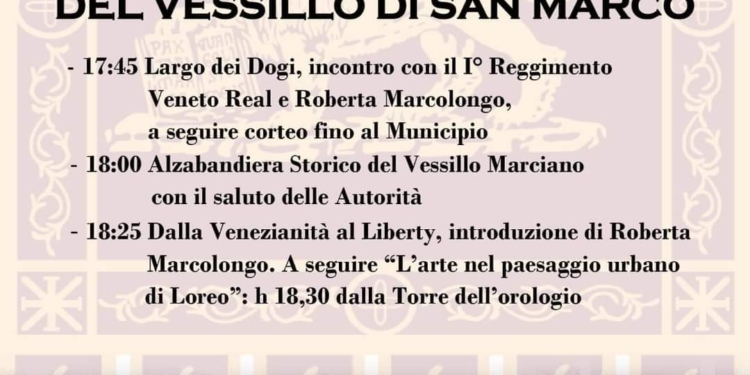 Loreo apre la 798° Fiera col Vessillo Marciano