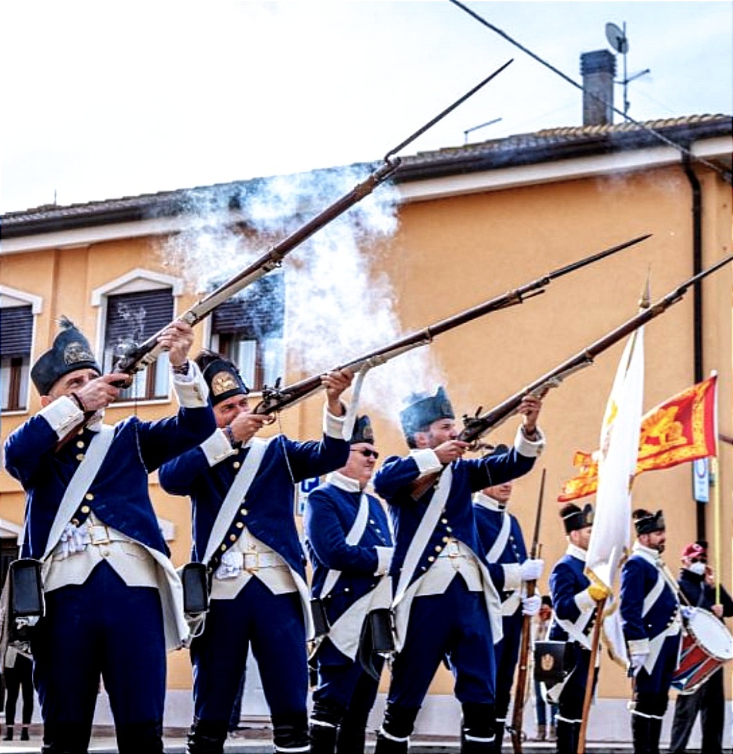 Il I°Reggimento Veneto Real in azione(foto web) 