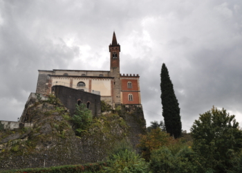 La lapide sulla battaglia della Motta nel Santuario di Isola Vicentina