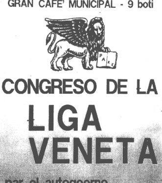 Recoaro 9 dicembre 1979, primo congresso della £iga Veneta