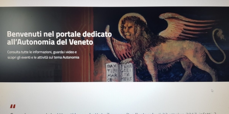 Nel sito della Regione il portale dedicato all’autonomia del Veneto