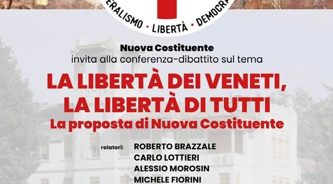 Sabato 11 febbraio a Bevadoro (Pd) “La libertà dei veneti, la libertà di tutti”