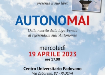 Padova, mercoledì 19 aprile presentazione “AutonoMAI” di Andrea Meneghini