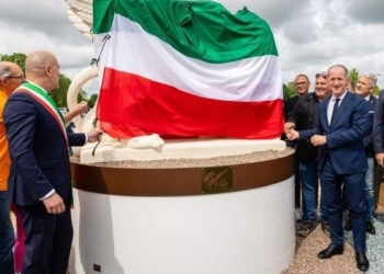 Santa Giustina in Colle, arriva un grande Leone di San Marco ma avvolto dal Tricolore…