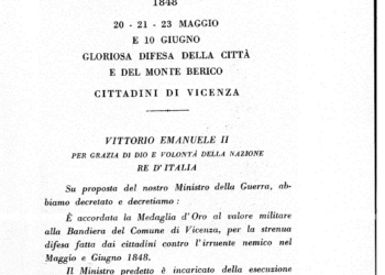Vicenza, quella medaglia data da Vittorio Emanuele II quando la città non faceva ancora parte del Regno d’Italia