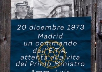 Cinquant’anni fa l’attentato dell’ETA contro Carrero Blanco