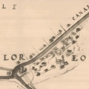 Loreo con il castello nel 1564 - Niccolò dal Cortivo