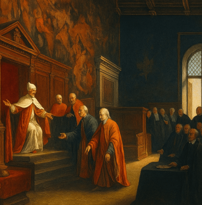 I nobili Adriesi al cospetto del Doge rinnovano il giuramento di fedeltà della città di Adria