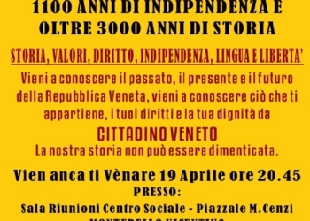 Venerdì 19 aprile a Montebello Vicentino si parla di Questione Veneta