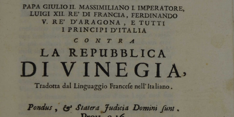 18 febbraio 1517 la Serenissima festeggia la pace dopo la guerra contro la Lega di Cambrai