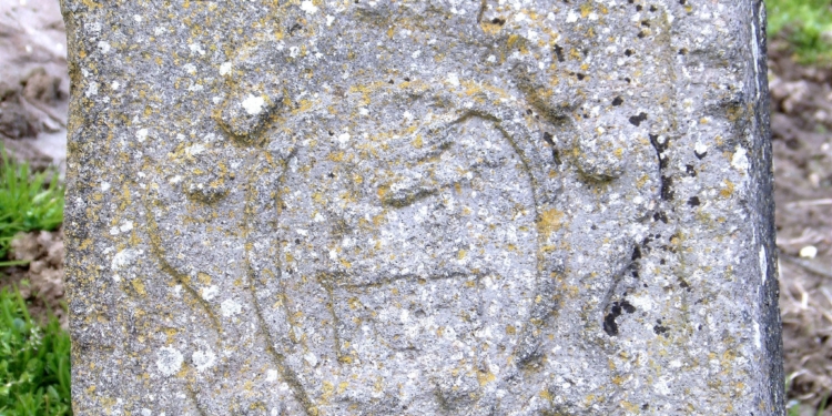 Il Leone di San Marco nel completo degrado, irriconoscibile (foto autore)