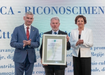 La Regione Istriana premia Beggiato: “Grazie a lui, alla sua legge e alla Regione Veneto”
