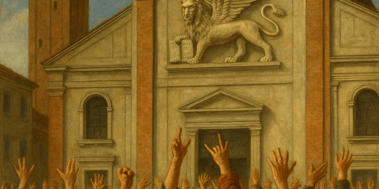 Adria 1633: il Leone di San Marco, la Cattedrale e la protesta