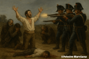 Rappresentazione grafica creata dall'autore su modello del famoso dipinto di Francisco Goya (foto autore)