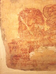 Particolare dell'affresco all'interno di Villa Melzi (Foto Autore)