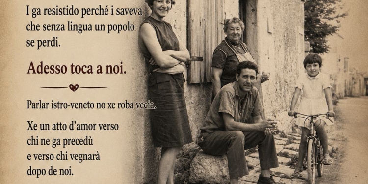No mancar, Vien votar! Se vota a Torre, in Istria, e anca i manifesti parla veneto