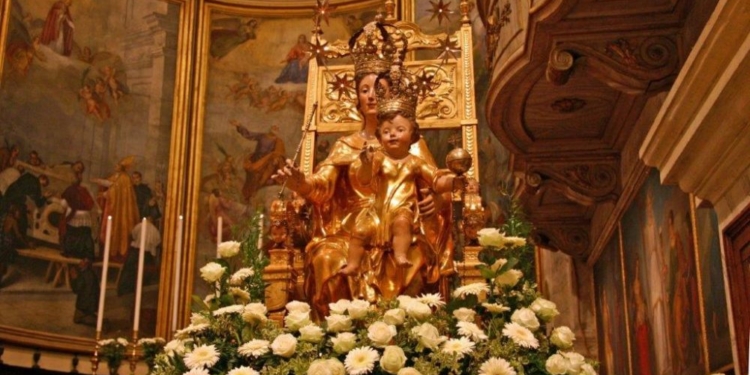 Gli insorti del 9 luglio 1809 scoprono la Madonna del Rosario nel Duomo di Adria.