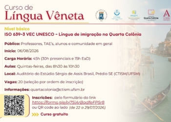 Terso corso de lingua veneta a l’Università brasiliana de Santa Maria – Rio Grande do Sul