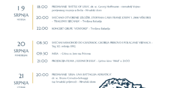 Lissa, celebrazioni in Croazia per il 160° anniversario della battaglia navale