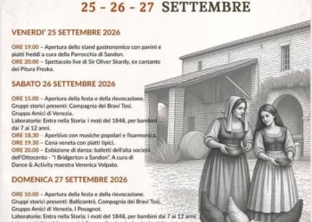 Festa Veneta a Sandon di Fossò da venerdì 25 sera con Sir Oliver Skardy