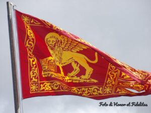 Bandiera con il Leone di San Marco simbolo dell’identità veneta nel 1809