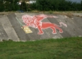 Distrutto il Leone di Montebello Vicentino