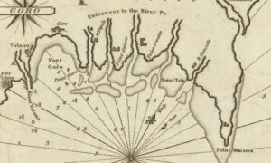 Point Maistra e Delta del Po nella carta nautica britannica di William Heather del 1802